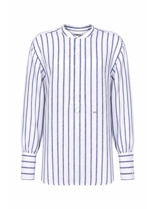 Camicia a righe in lino